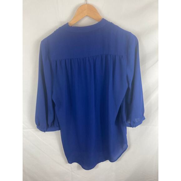 41 Hawthorne Orozco Bib Detail Blouse S - Picture 4 of 4